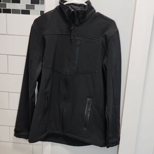 Magellan Outdoors Black Softshell Hooded Jacket